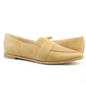 Dr. Scholl’s Ashah Leather Loafer Flats Nude Sz 8
